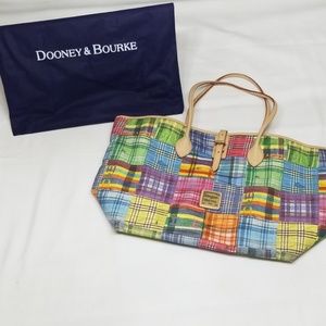 Dooney & Bourke Picnic Plaid Canvas Tote Bag